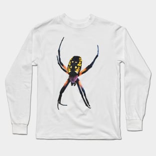 Yellow and Black Orb-Weaver Spider Long Sleeve T-Shirt